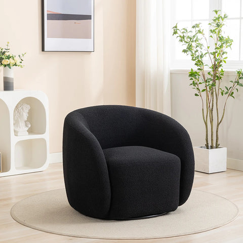 SEYNAR Modern Velvet 360 Degree Swivel Accent Armchair Set of 2