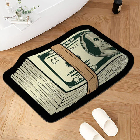 Creative Money Shaped Carpet Personality Imitation Money Rug