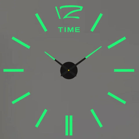 Large 3D Wall Clock Luminous Classic Wall Clocks