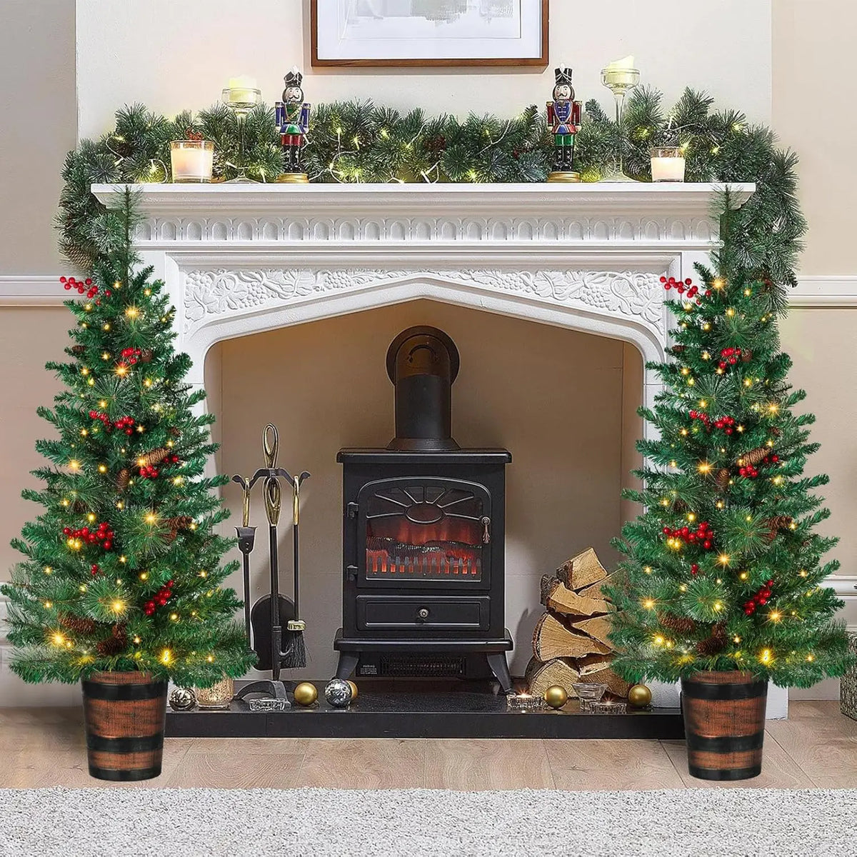 4FT Prelit Christmas Tree 2-Pack