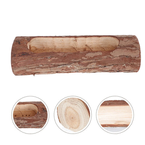 Planter Pot Flower Wooden Succulentbark Log Wood Driftwood Vase