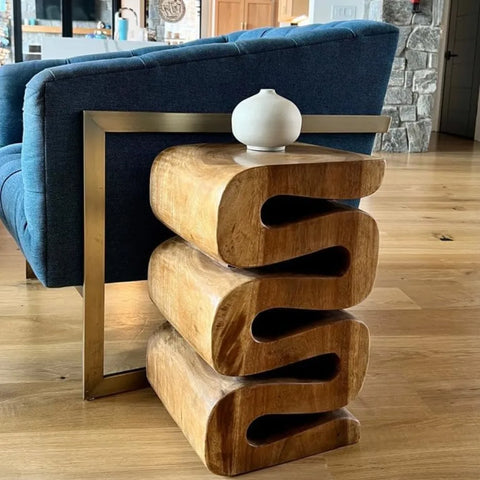 Aspen Wood End Tables Unique Wooden Side Tables