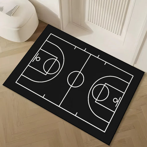 small field carpet Rug Carpet Home Decor Basketball Bedroom