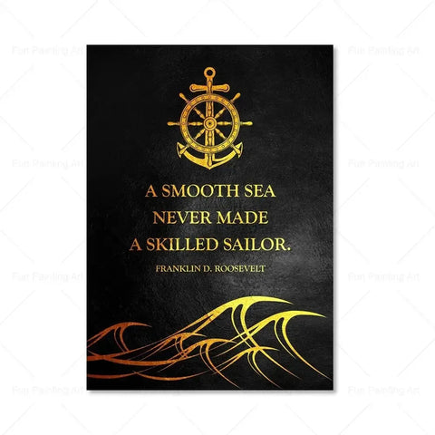 Motivational Quote Art Posters for Wall Black