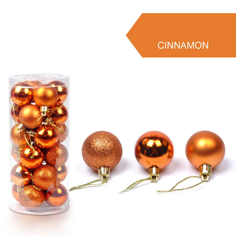 24Pcs Christmas Ball Christmas Tree Decoration Ornaments for Home Room Decor New Year Navidad Pendant Ball DIY Accessories