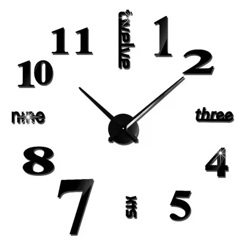 Large 3D Wall Clock Luminous Classic Wall Clocks