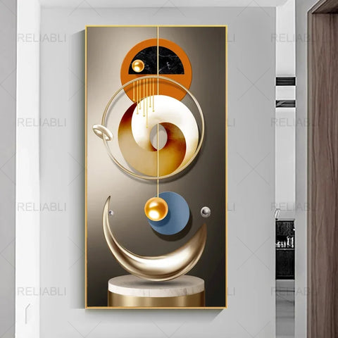 Nordic Modern Abstract Geometric Wall Art