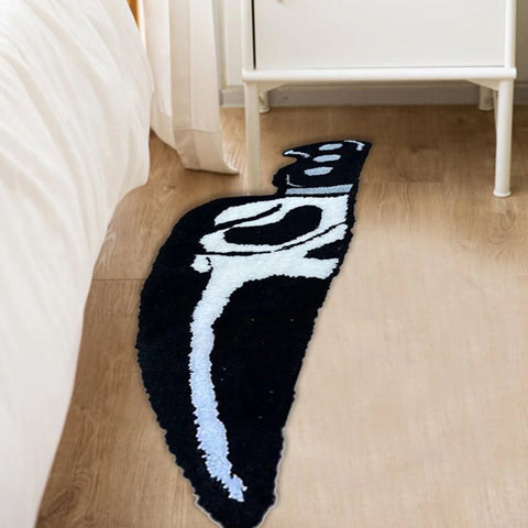 Clearance Deal Skull Knife Carpet Horror Scary Scream Bedside Rug