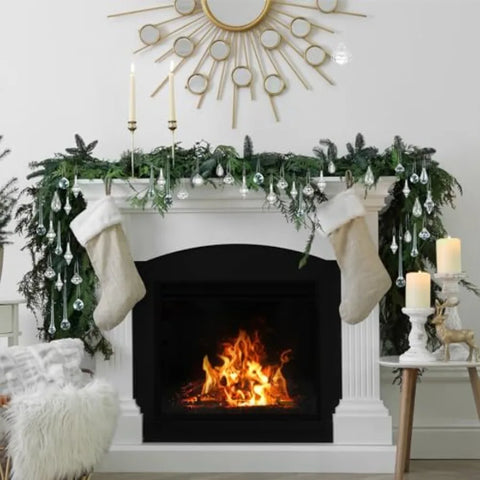 150 Pcs Christmas Crystal Ornaments for Tree Acrylic Christmas Decoration Clear Hanging Teardrop 10 Styles Diamond Pendants Bea