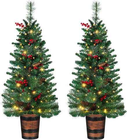 4FT Prelit Christmas Tree 2-Pack