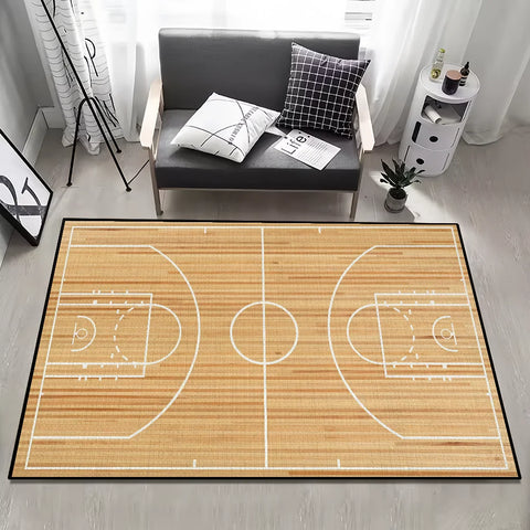 small field carpet Rug Carpet Home Decor Basketball Bedroom