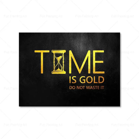 Motivational Quote Art Posters for Wall Black