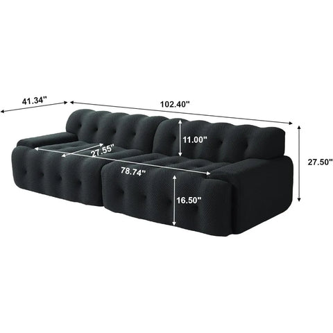 inch Modular Sectional Couch,Oversized Loveseat Sofa